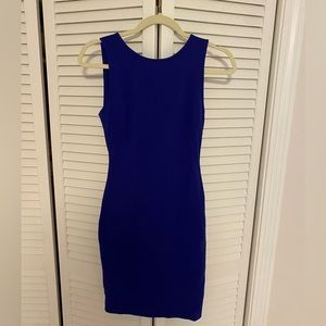 Cobalt blue body con Lulus dress